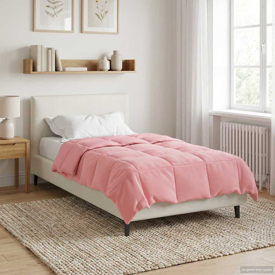 Vol jaar dekbed Gekwilt Roze 155 x 220 cm Microfiber