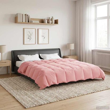 Vol jaar dekbed Gekwilt Roze 200 x 220 cm Microfiber