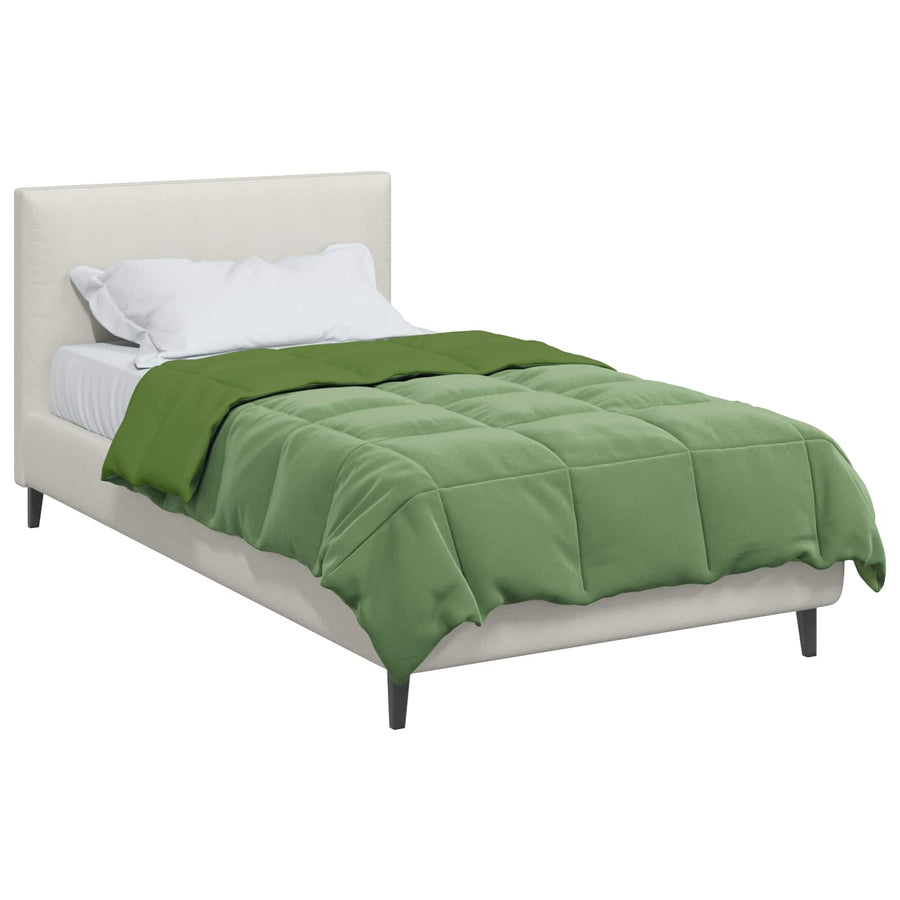 Vol jaar dekbed Gekwilt Groen 135 x 200 cm Microfiber