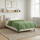 All-Season Duvet Quilted Green 140 x 220 cm Microfiber