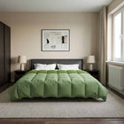 All-Season Quilted Duvet Green 200 x 220 cm Microfiber