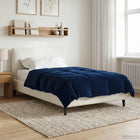 All-season quilt Dark Blue 140 x 200 cm Microfiber