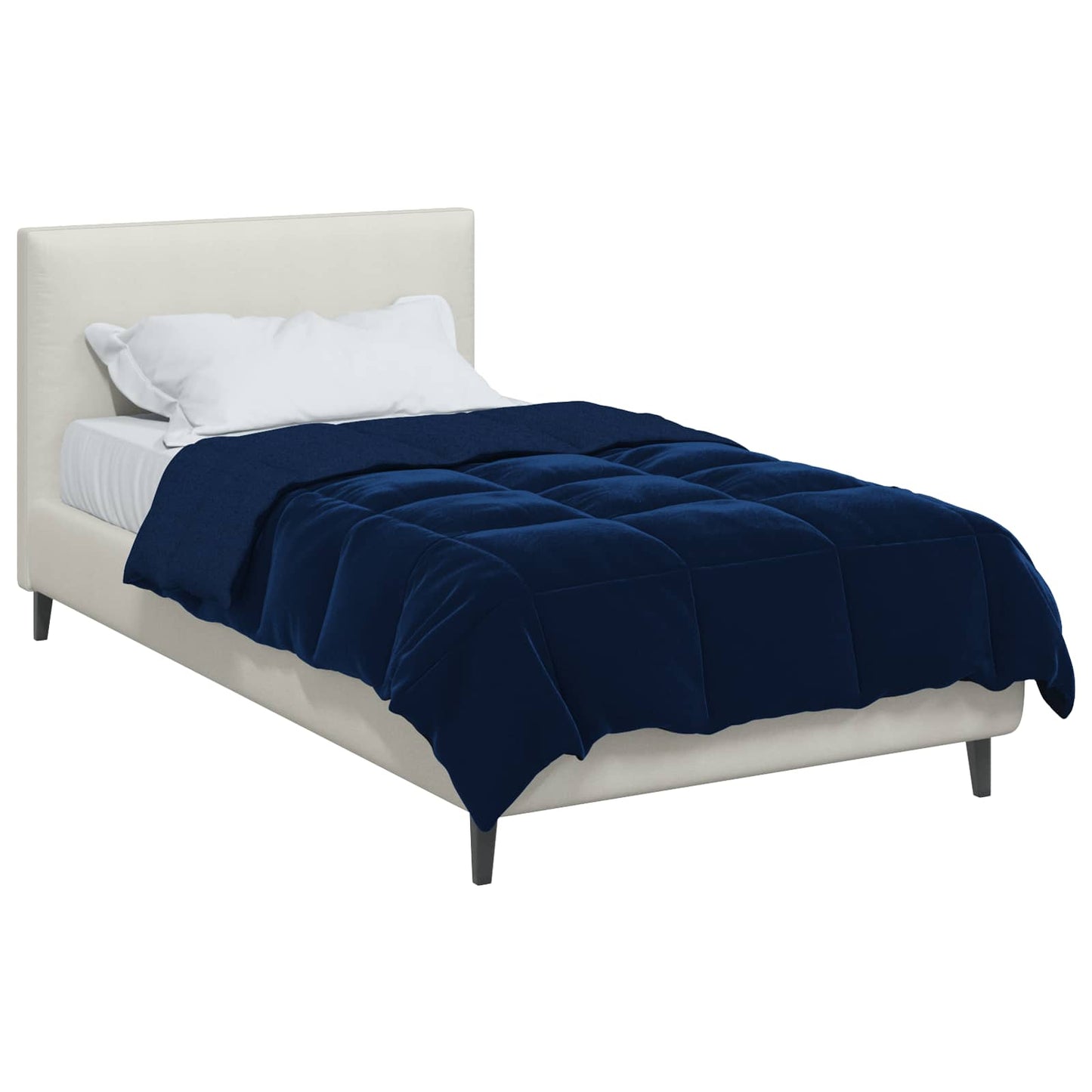 Vol jaar dekbed Gekwilt Donkerblauw 140 x 200 cm Microfiber