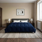 All season quilted duvet Dark blue 200 x 240 cm Microfiber
