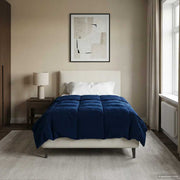 Dekbed 155x220 cm microfiber donkerblauw