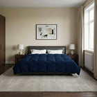 All-season Duvet Quilted Dark Blue 200 x 220 cm Microfiber