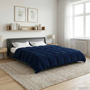 Dekbed 220x260 cm microfiber donkerblauw
