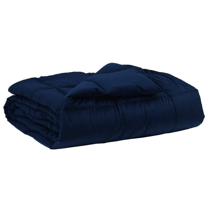Vol jaar dekbed Gekwilt Donkerblauw 240 x 260 cm Microfiber