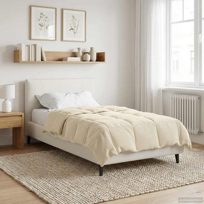 Vol jaar dekbed Gekwilt Crème 155 x 220 cm Microfiber