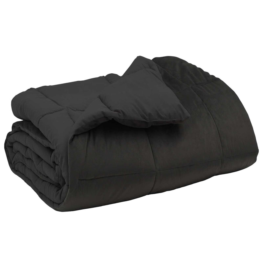 Winter Dekbed Gekwilt Antraciet 240 x 260 cm Microfiber
