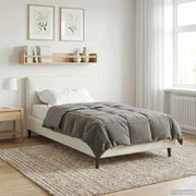 Dekbed lichtgrijs 135x200 cm microfiber