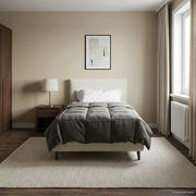 Dekbed 140x220 cm microfiber lichtgrijs