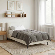 Dekbed lichtgrijs microfiber 155 x 200 cm