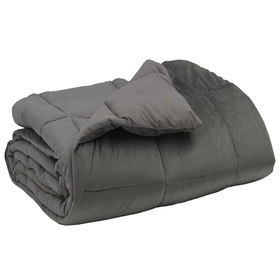 Winter Dekbed Gekwilt Lichtgrijs 200 x 240 cm Microfiber