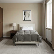 Dekbed 140x220 cm microfiber lichtgrijs
