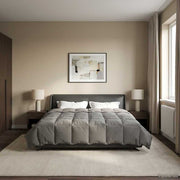Dekbed 200x220 cm microfiber lichtgrijs