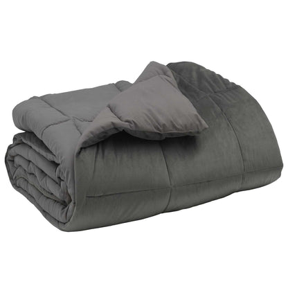 Winter Dekbed Gekwilt Lichtgrijs 220 x 260 cm Microfiber