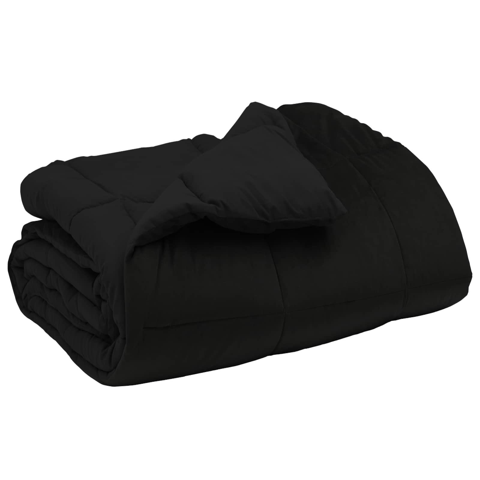 Winter Dekbed Gekwilt Zwart 135 x 200 cm Microfiber