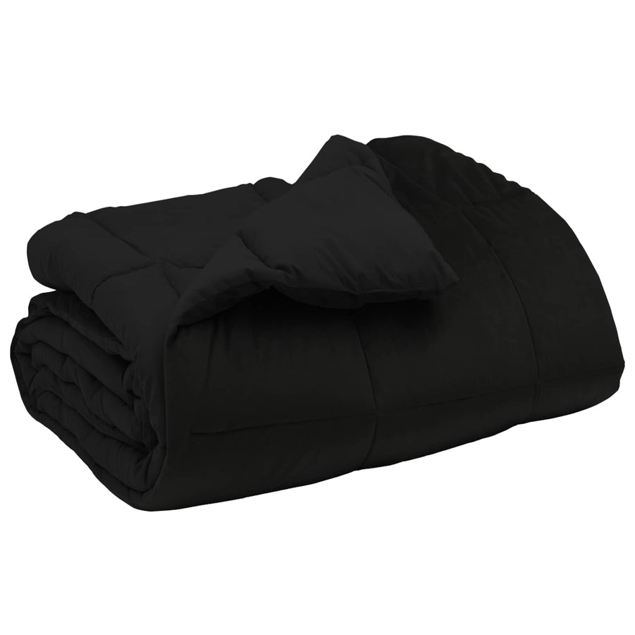 Winter Dekbed Gekwilt Zwart 155 x 220 cm Microfiber