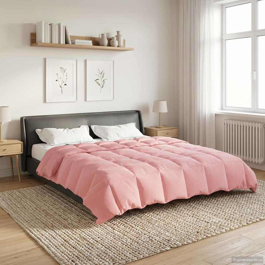 Winter Dekbed Gekwilt Roze 200 x 200 cm Microfiber