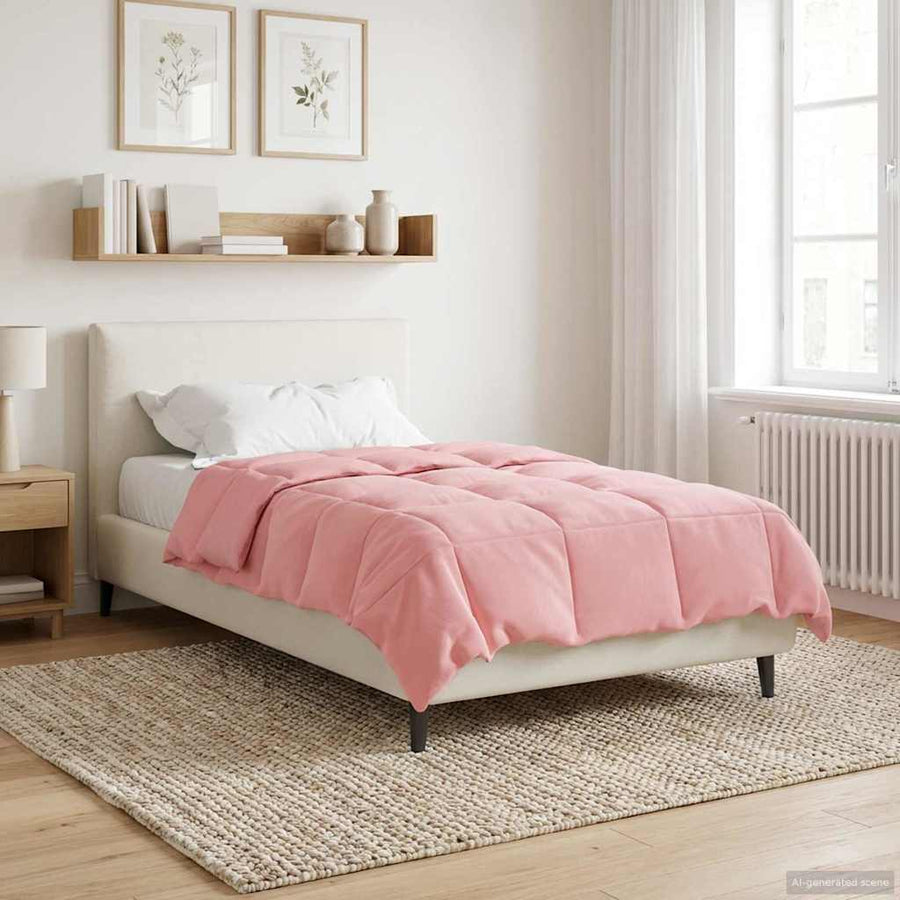 Winter Dekbed Gekwilt Roze 135 x 220 cm Microfiber
