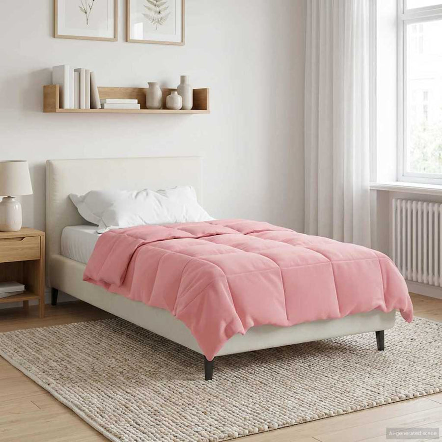 Winter Dekbed Gekwilt Roze 140 x 220 cm Microfiber