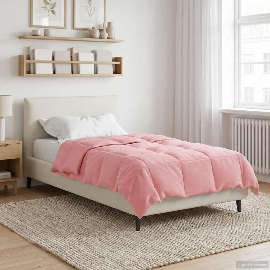 Winter Dekbed Gekwilt Roze 155 x 220 cm Microfiber