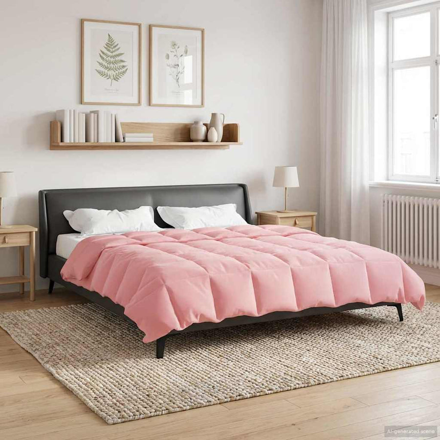 Winter Dekbed Gekwilt Roze 200 x 220 cm Microfiber