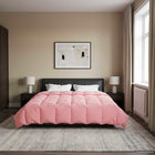 Dekbed gewatteerd roze 200x220 cm microfiber