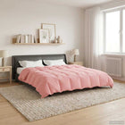 Dekbed 220x240 cm microfiber roze