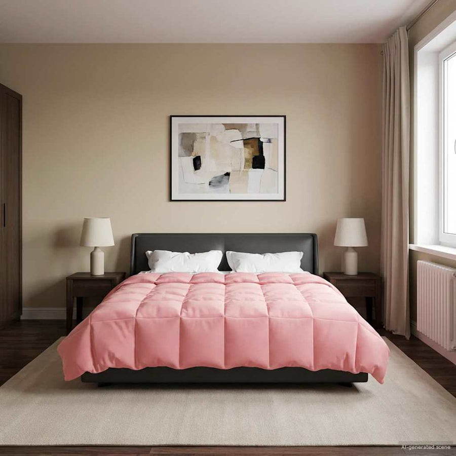 Winter Dekbed Gekwilt Roze 220 x 240 cm Microfiber