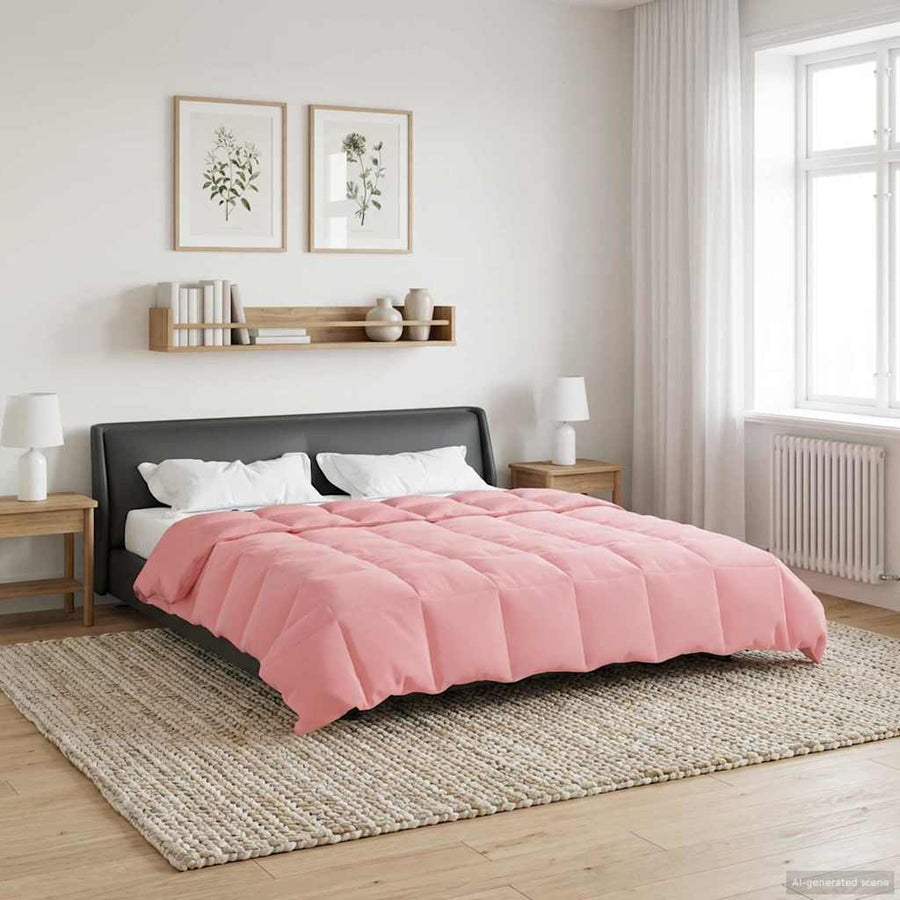 Winter Dekbed Gekwilt Roze 240 x 260 cm Microfiber