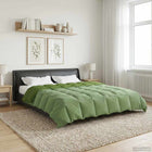 Dekbed geweven groen 200 x 200 cm microfiber
