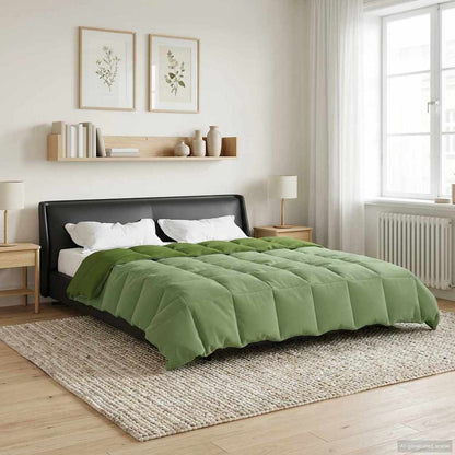 Winter Dekbed Gekwilt Groen 200 x 240 cm Microfiber