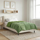 Winter Duvet Quilted Green 135 x 200 cm Microfiber