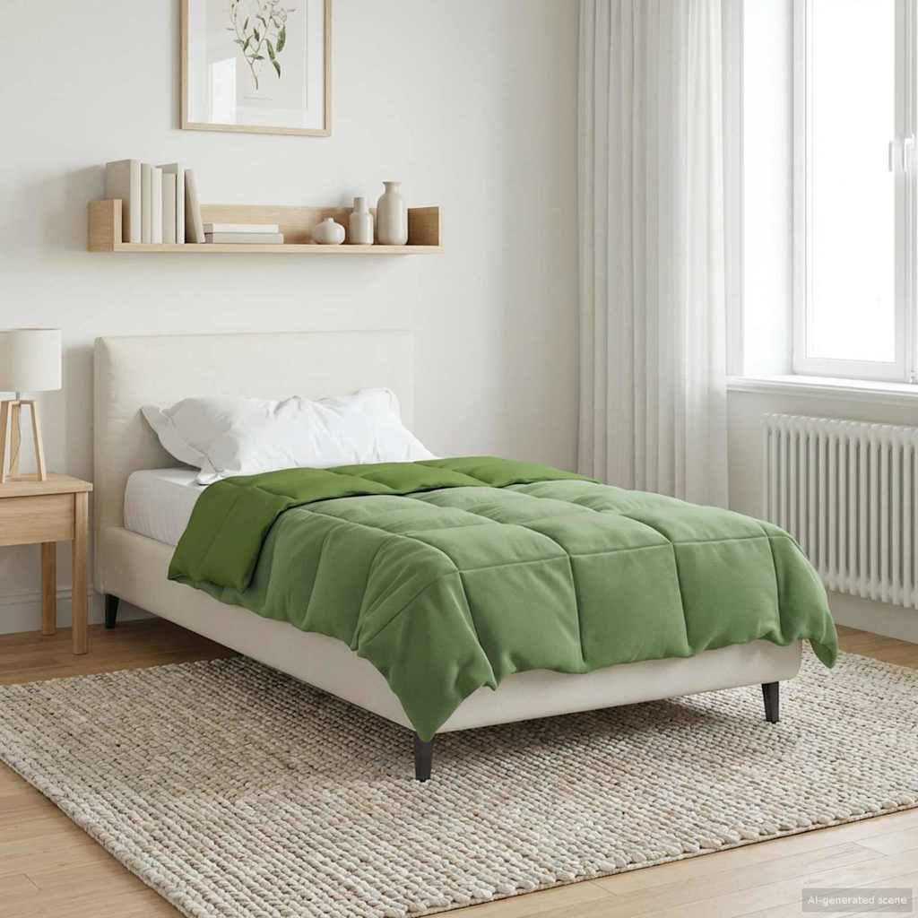Winter Dekbed Gekwilt Groen 155 x 220 cm Microfiber