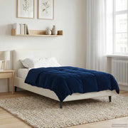 Dekbed 135x200 cm microfiber donkerblauw