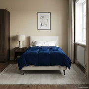 Dekbed 140x200 cm microfiber donkerblauw