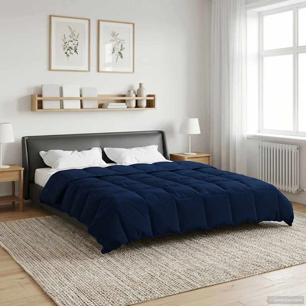 Winter Dekbed Gekwilt Donkerblauw 200 x 240 cm Microfiber