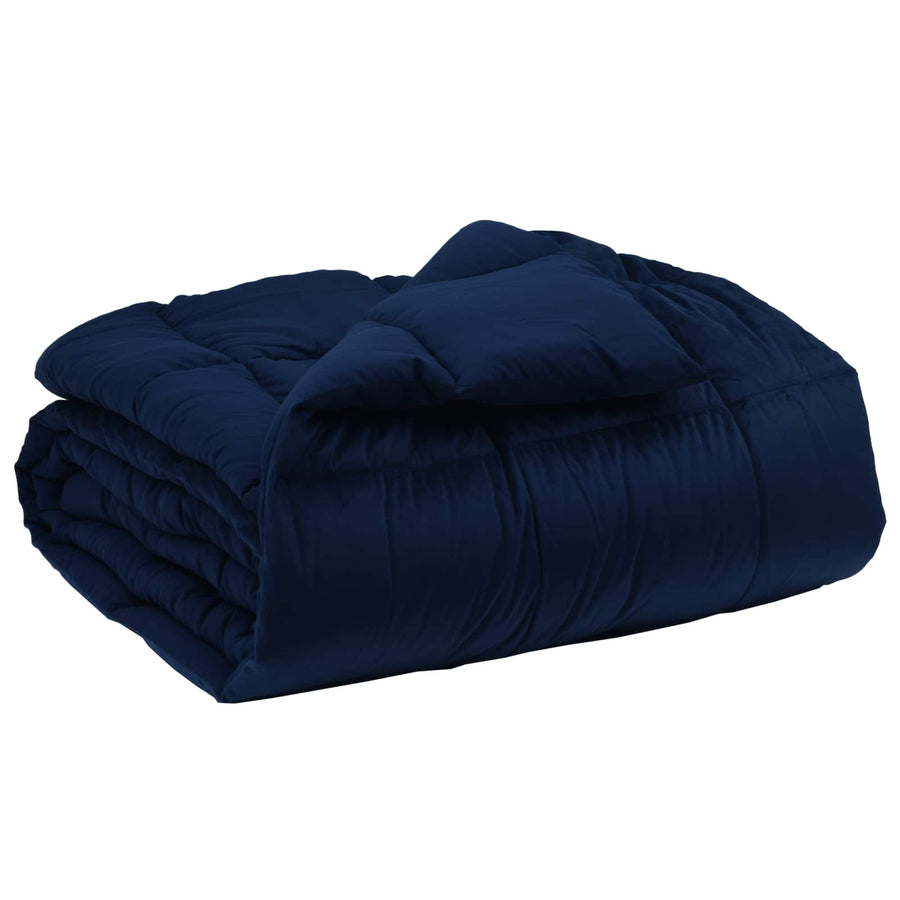 Winter Dekbed Gekwilt Donkerblauw 155 x 220 cm Microfiber