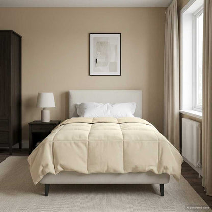 Winter Dekbed Gekwilt Crème 140 x 200 cm Microfiber