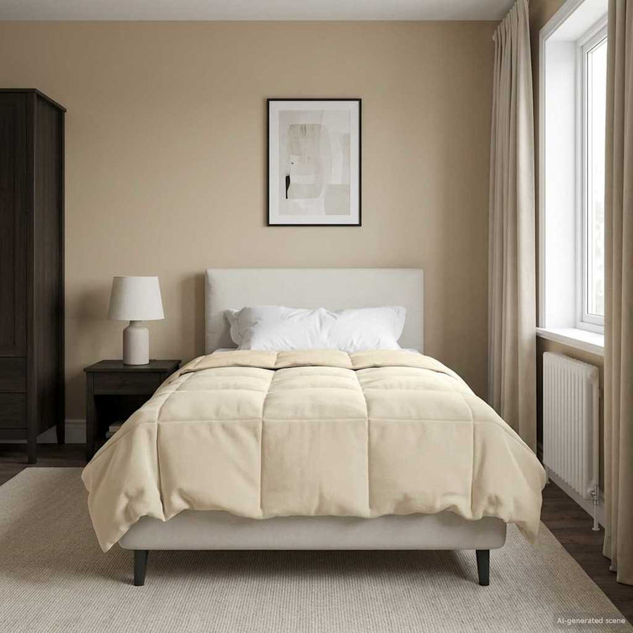 Winter Dekbed Gekwilt Crème 140 x 200 cm Microfiber