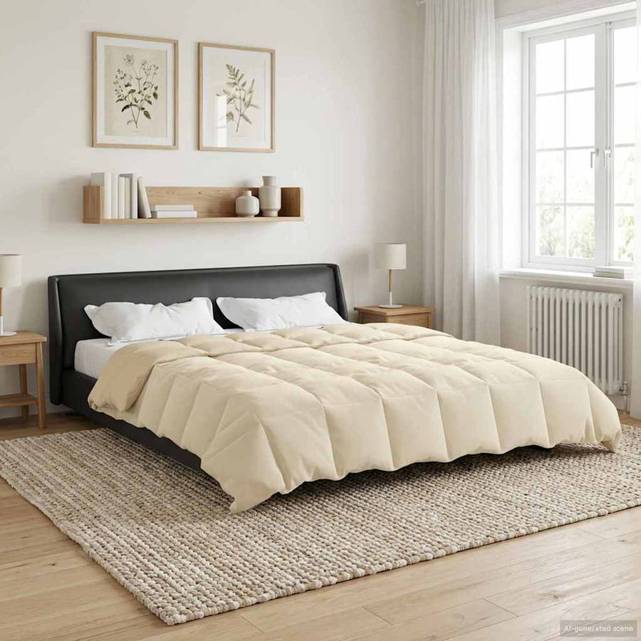 Winter Dekbed Gekwilt Crème 200 x 200 cm Microfiber