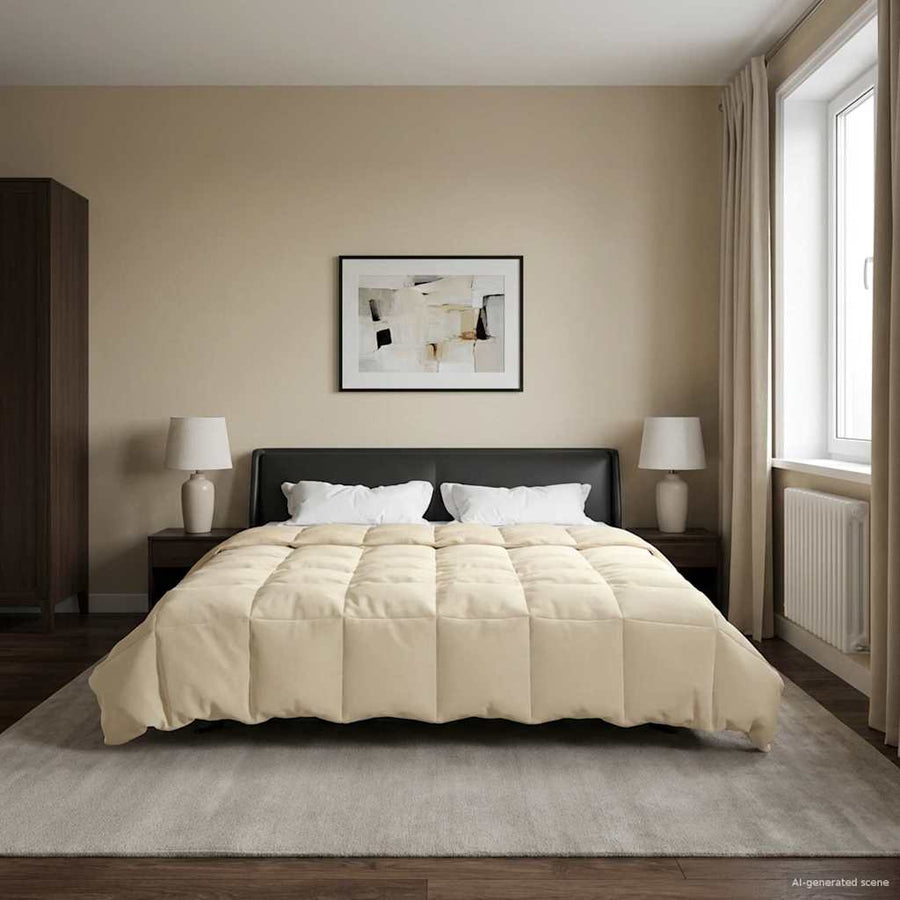 Winter Dekbed Gekwilt Crème 200 x 240 cm Microfiber