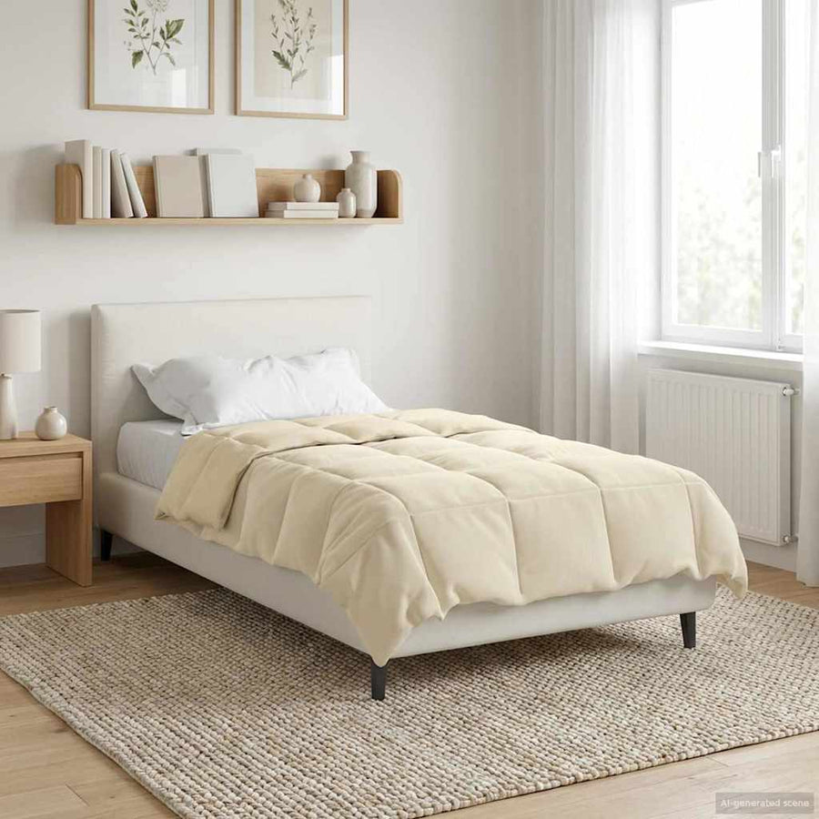 Winter Dekbed Gekwilt Crème 135 x 220 cm Microfiber