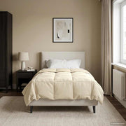 Dekbed gekwilt crème 140 x 220 cm microfiber
