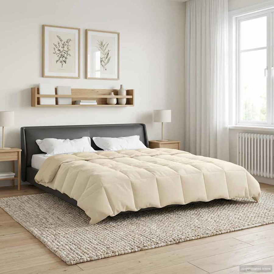 Winter Dekbed Gekwilt Crème 200 x 220 cm Microfiber