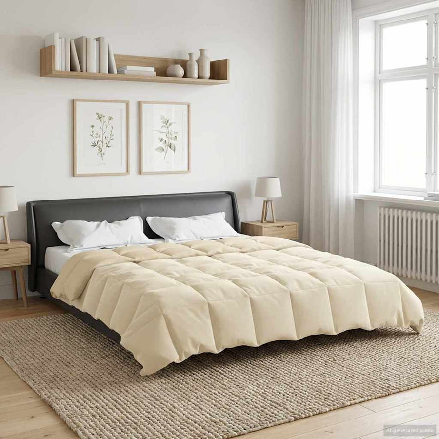 Winter Dekbed Gekwilt Crème 220 x 240 cm Microfiber