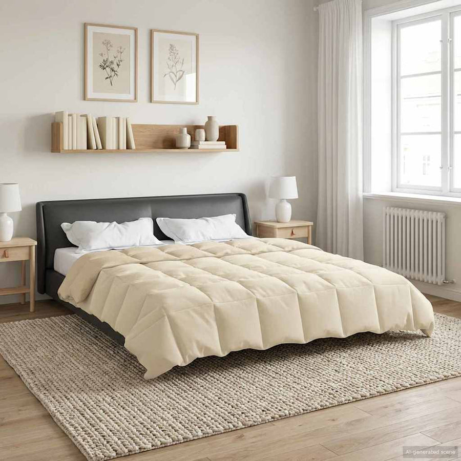 Winter Dekbed Gekwilt Crème 220 x 260 cm Microfiber