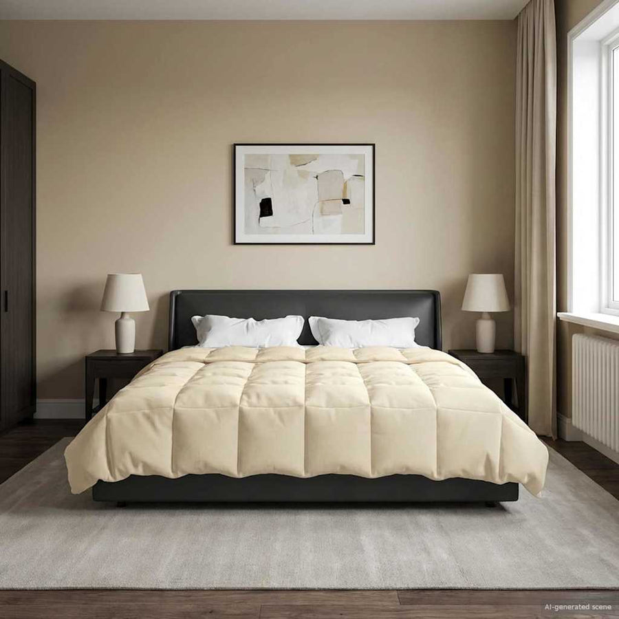 Winter Dekbed Gekwilt Crème 220 x 260 cm Microfiber